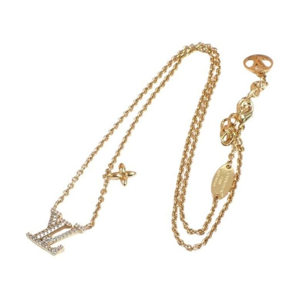 LOUIS VUITTON Gold Necklace - Picture 1 of 6